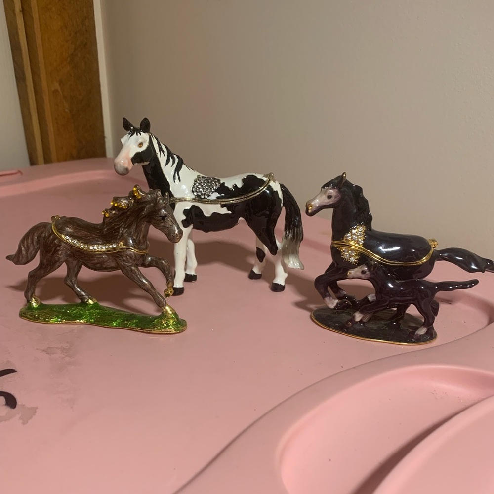 Horse Figures- Trinket boxes